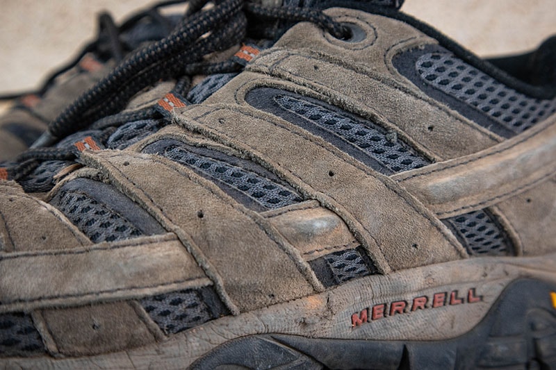 merrell moab 2 vent breathable fabric close-up