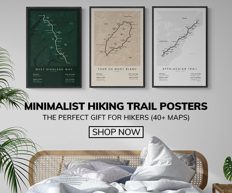 Trailgoals minimalis hiking trail maps banner mobile